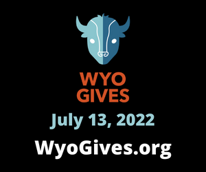 WyoGive dot org logo of a bison head