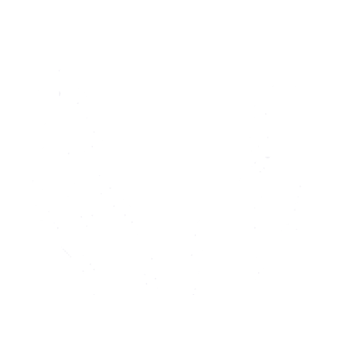 Two outstretched hands forming the logo of Laramie Cares Foundation in white